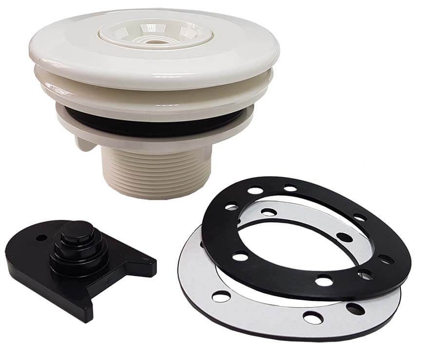 Форсунка стеновая под лайнер Aquaviva EM4414 (50 мм/2quot;) сопло quot;кругquot;, латунные вставки