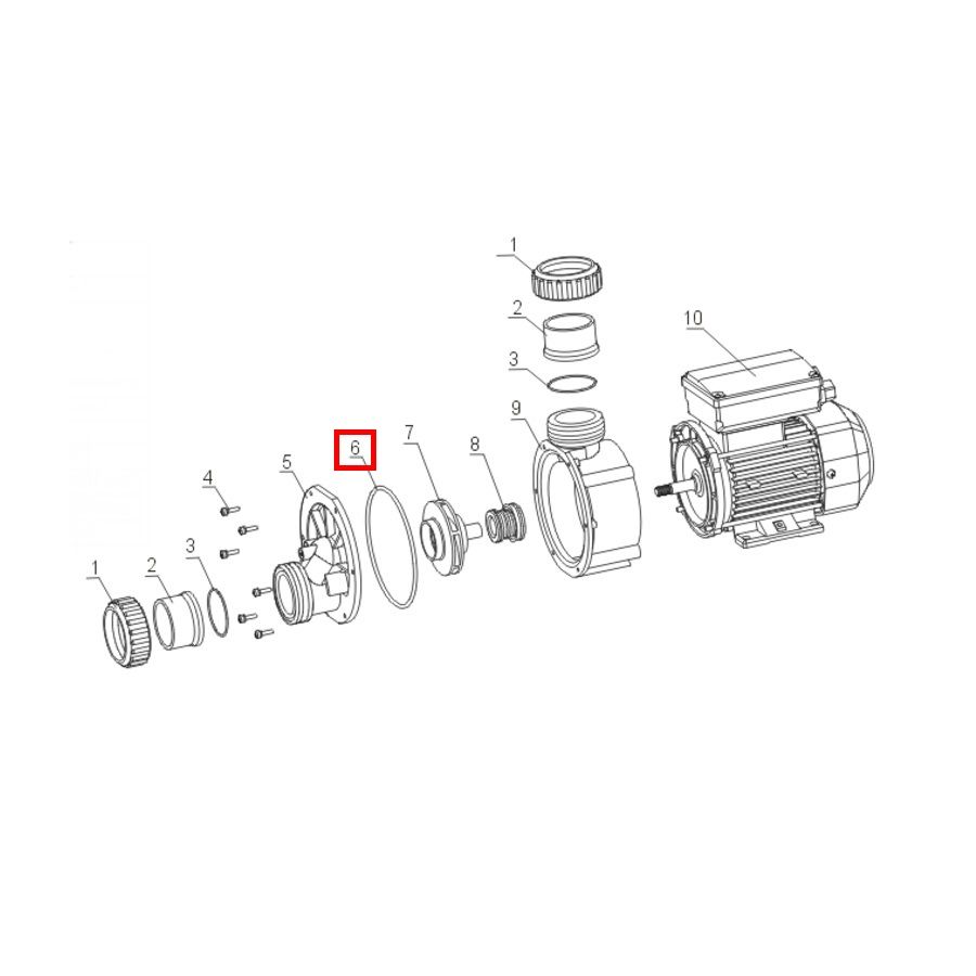 Уплотнительное кольцо корпуса для насоса Aquaviva JA O-ring 6
