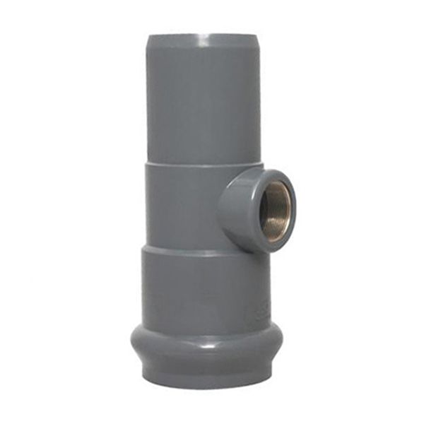 Тройник 90 ПВХ Aquaviva раструбный с резьбовым выходом 160/2quot;