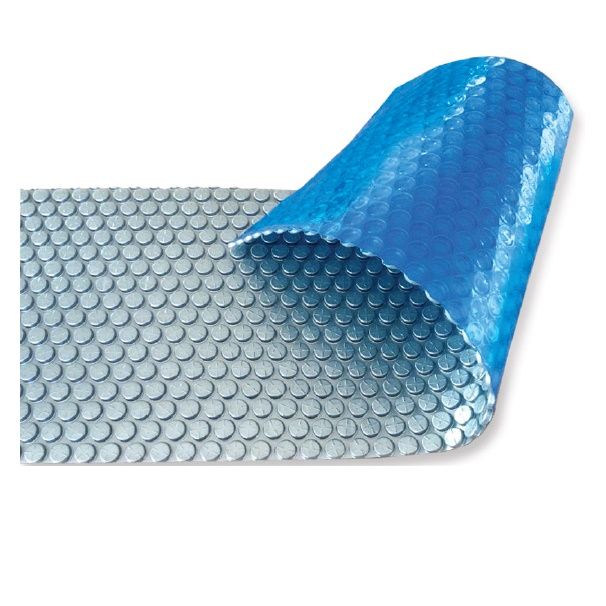 Солярное покрытие Aquaviva Platinum Bubbles серебро/голубой (7.5х30 м, 500 мкм)