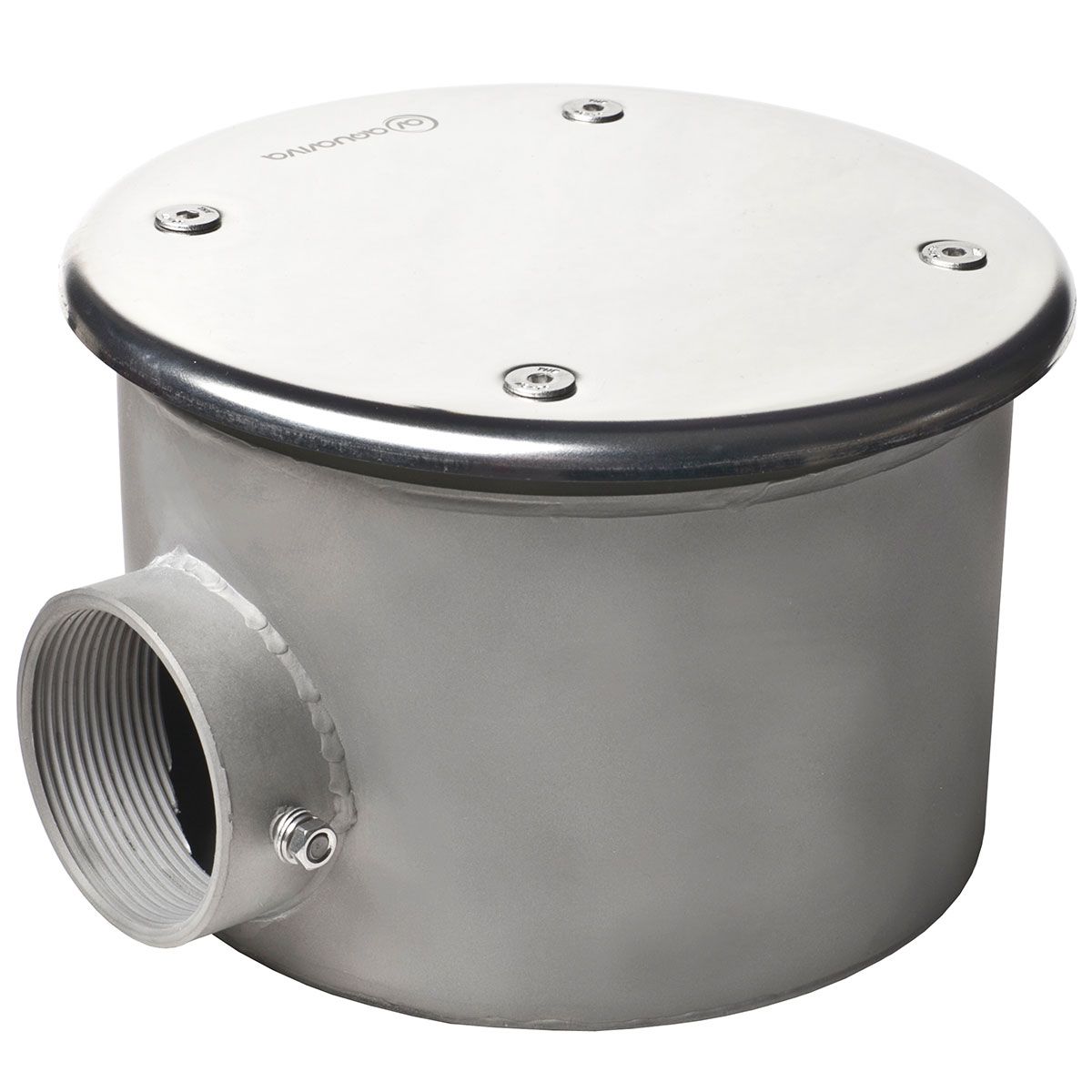 Донный слив под бетон Aquaviva 2apos;apos;, AISI 304 (D165 мм), антивихревой