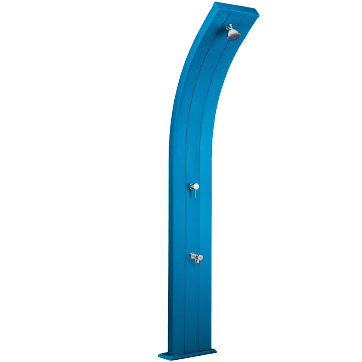 Душ солнечный AquaViva Dada 30л Light Blue, Алюминиевый с мойкой для ног