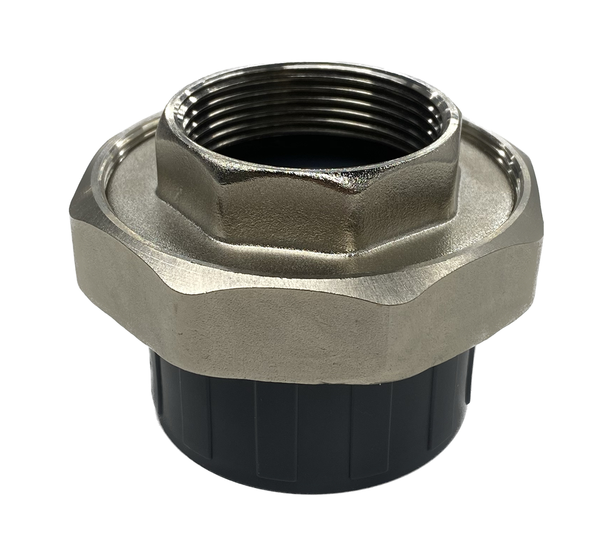 Муфта разборная переходная ПВХ/латунь ВР d32x1quot; AQUAVIVA