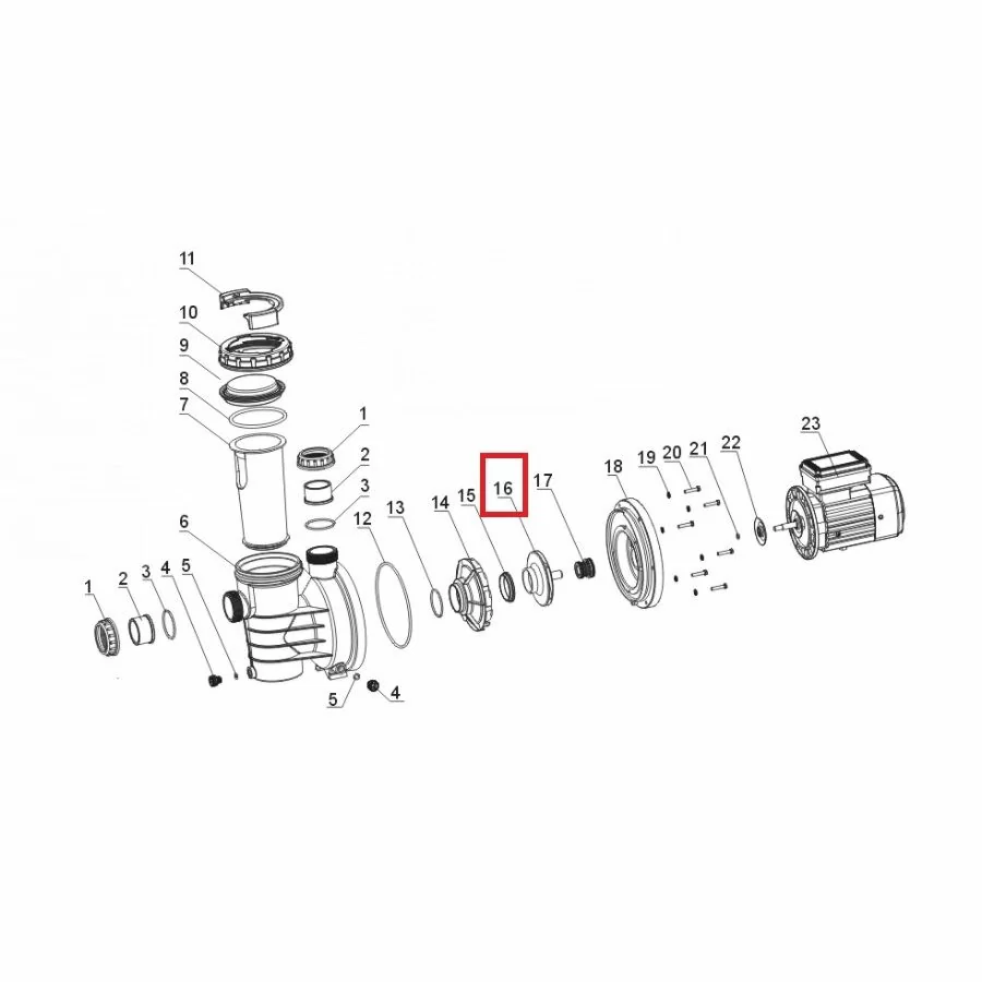 Крыльчатка насоса SWIM 035 (шпонка)